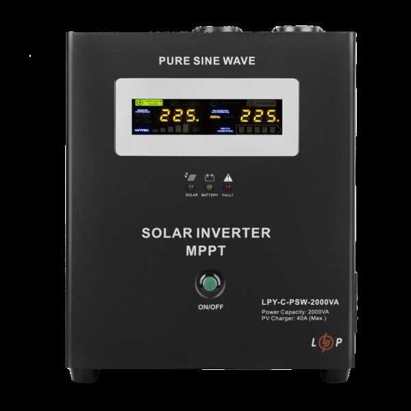 Солнечный инвертор (ИБП) LogicPower LPY-C-PSW-2000VA (1400W) MPPT24V