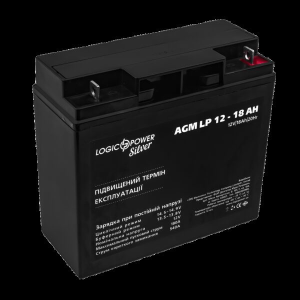 Аккумулятор AGM LP 12V - 18 Ah Silver