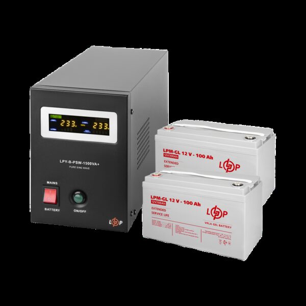 Комплект резервного питания LP (LogicPower) ИБП + гелевая батарея (UPS B1500 + АКБ GL 2400Wh)