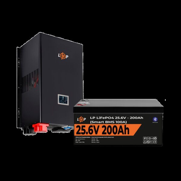 Комплект резервного питания LP (LogicPower) ИБП + литиевая (LiFePO4) батарея (UPS 3600VA + АКБ LiFePO4 5120W)