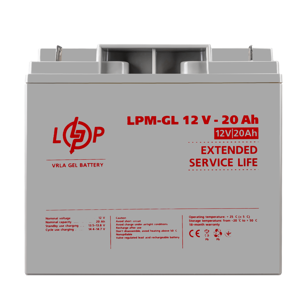 Аккумулятор гелевый LPM-GL 12V - 20 Ah 1 Аккумулятор гелевый LPM-GL 12V - 20 Ah