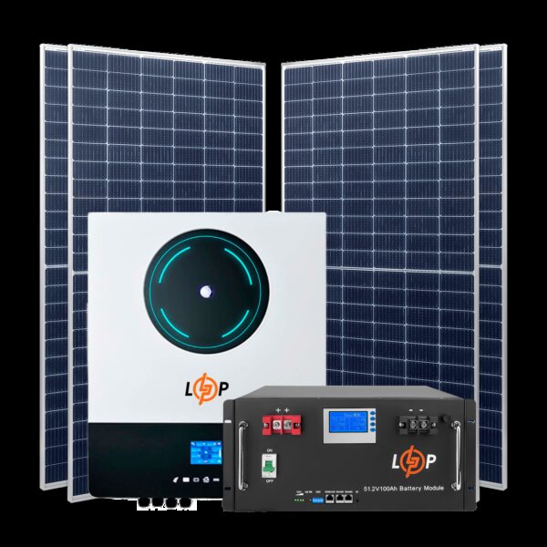 Комплект СЭС 8 кВт АКБ 5.1kWh (литий) 100 Ah Премиум