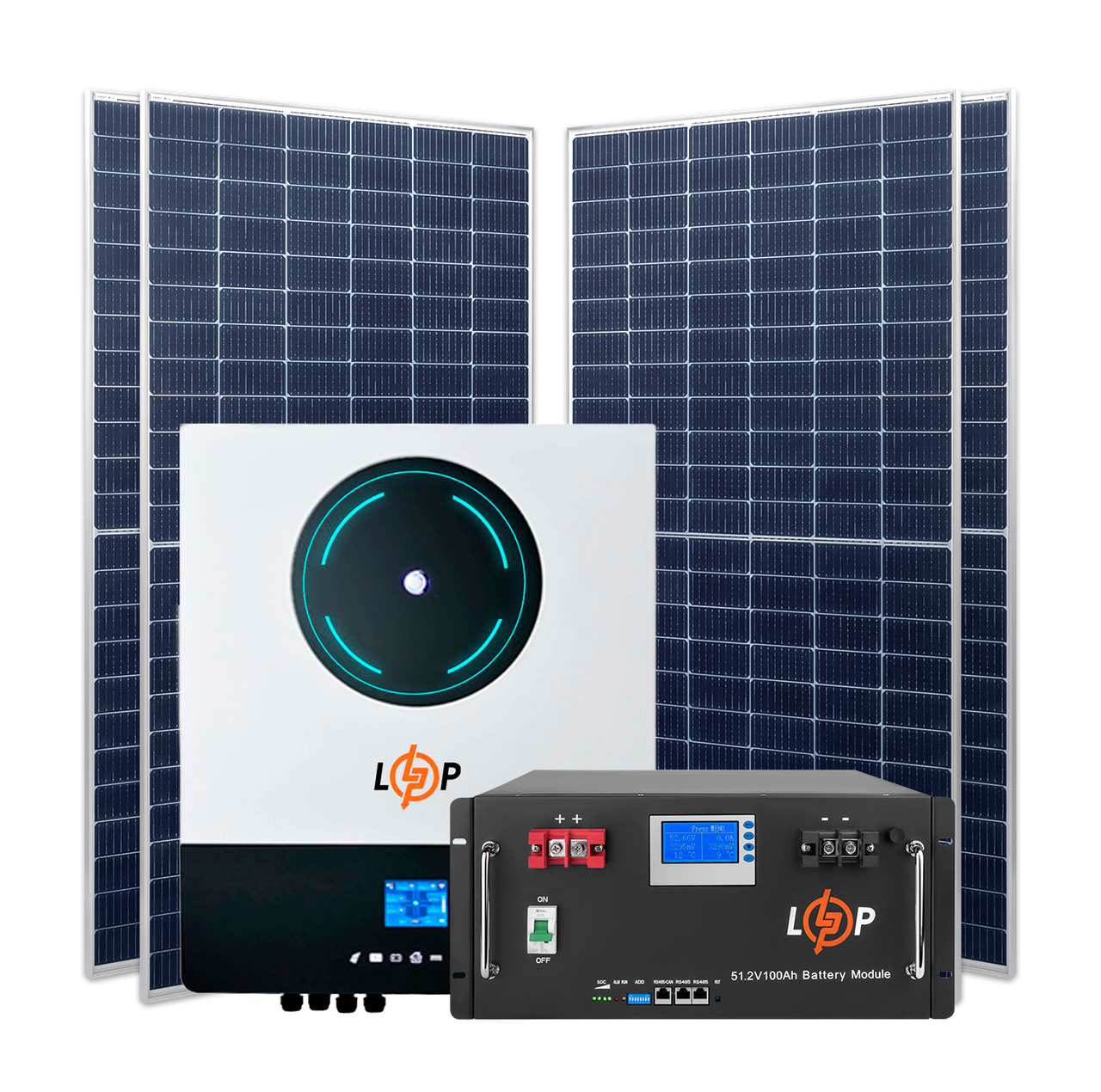 Комплект СЭС 8 кВт АКБ 5.1kWh (литий) 100 Ah Премиум 1 Комплект СЭС 8 кВт АКБ 5.1kWh (литий) 100 Ah Премиум