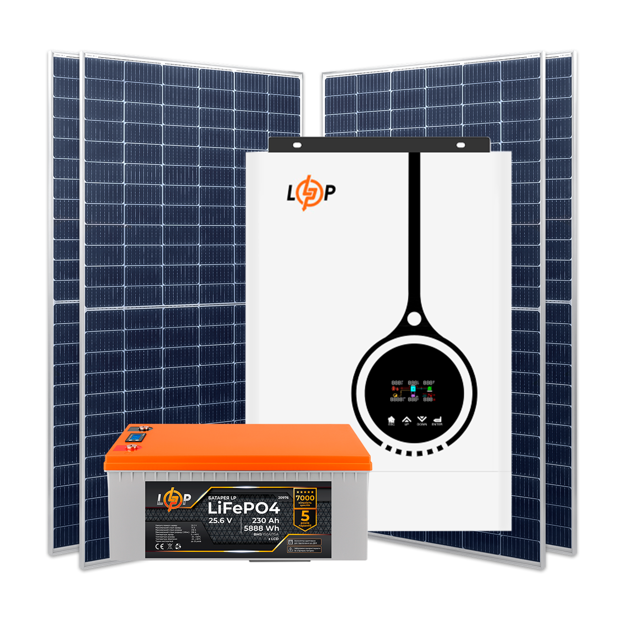Комплект СЭС 4.2 kW АКБ 5,88kWh (литий) 230 Ah Премиум 1 Комплект СЭС 4.2 kW АКБ 5,88kWh (литий) 230 Ah Премиум