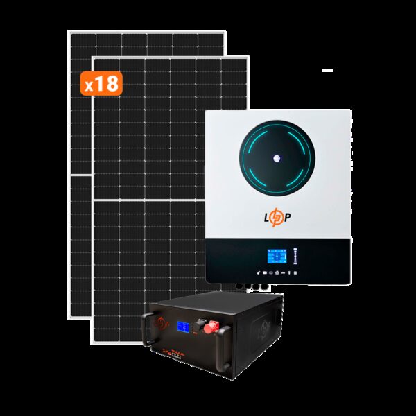 Солнечная электростанция (СЭС) Премиум 10kW АКБ 10kWh LiFePO4 195 Ah