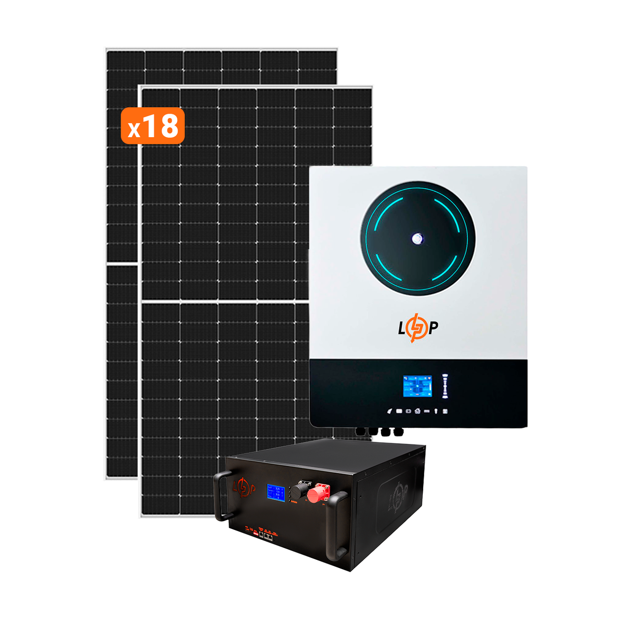 Солнечная электростанция (СЭС) Премиум 10kW АКБ 10kWh LiFePO4 195 Ah 1 Солнечная электростанция (СЭС) Премиум 10kW АКБ 10kWh LiFePO4 195 Ah