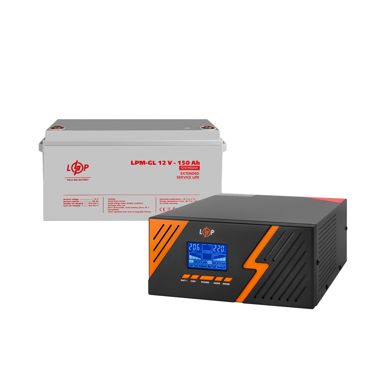 Комплект резервного питания ИБП + гелевая батарея (UPS B1500 + АКБ GL 1800Wh) 1 Комплект резервного питания ИБП + гелевая батарея (UPS B1500 + АКБ GL 1800Wh)