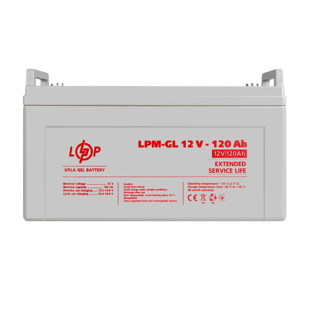 Аккумулятор гелевый LPM-GL 12V - 120 Ah 1 Аккумулятор гелевый LPM-GL 12V - 120 Ah