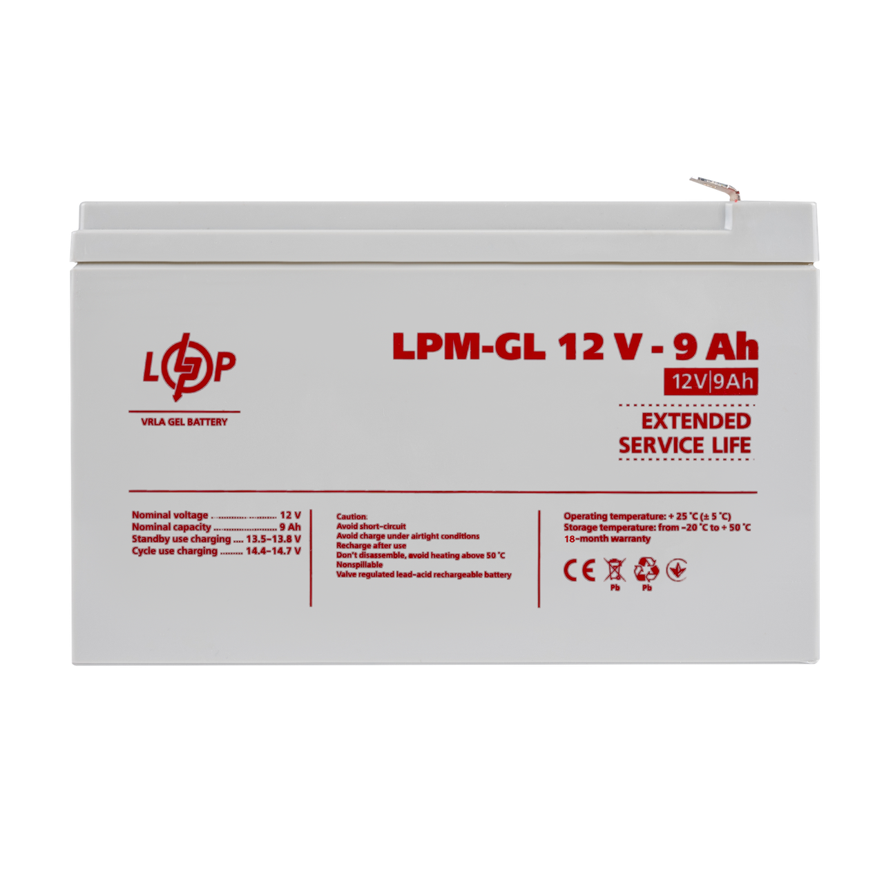 Аккумулятор гелевый LPM-GL 12V - 9 Ah 1 Аккумулятор гелевый LPM-GL 12V - 9 Ah