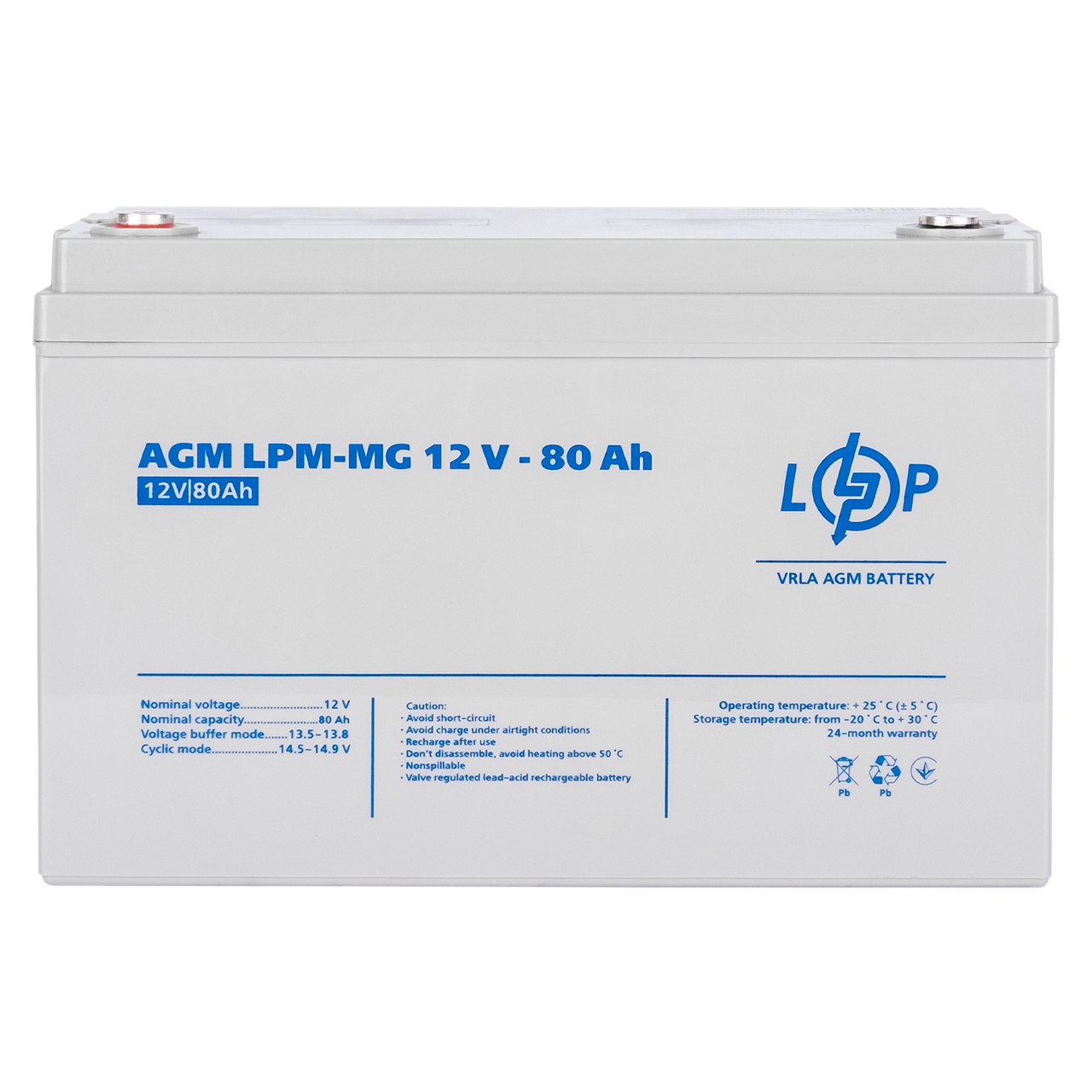 Аккумулятор мультигелевый LPM-MG 12V - 80 Ah 1 Аккумулятор мультигелевый LPM-MG 12V - 80 Ah