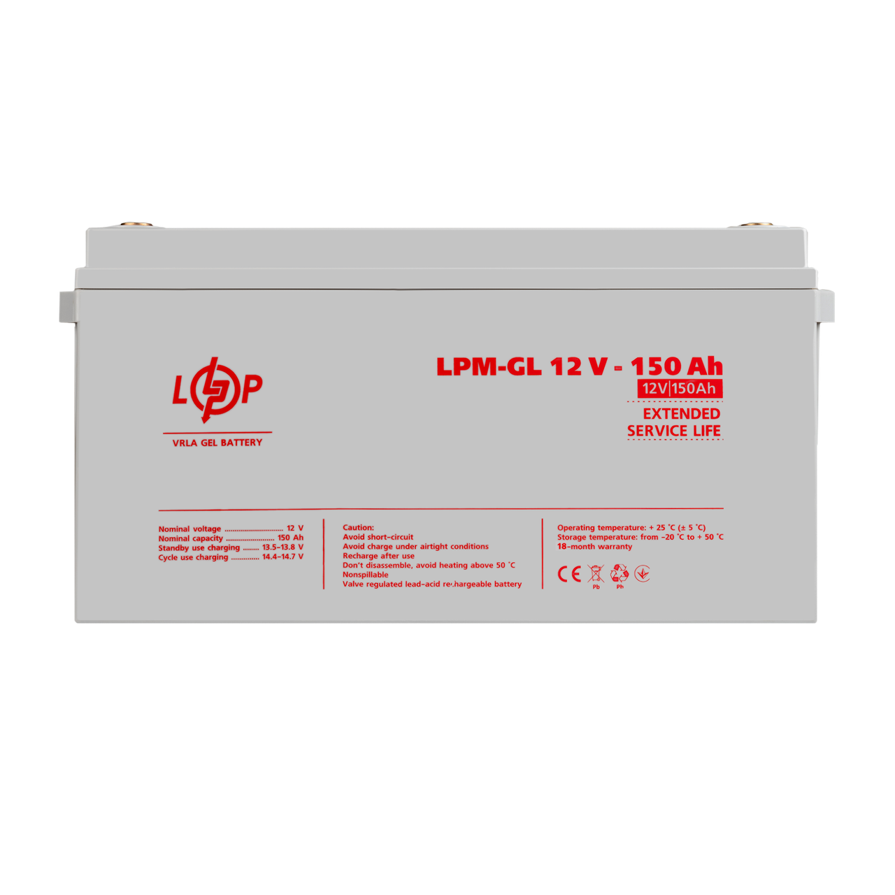 Аккумулятор гелевый LPM-GL 12V - 150 Ah 1 Аккумулятор гелевый LPM-GL 12V - 150 Ah
