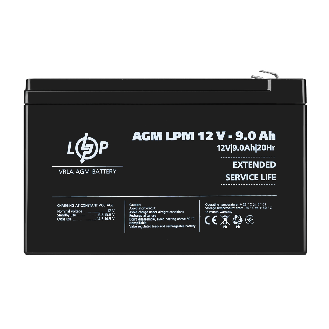 Аккумулятор AGM LPM 12V - 9 Ah 1 Аккумулятор AGM LPM 12V - 9 Ah