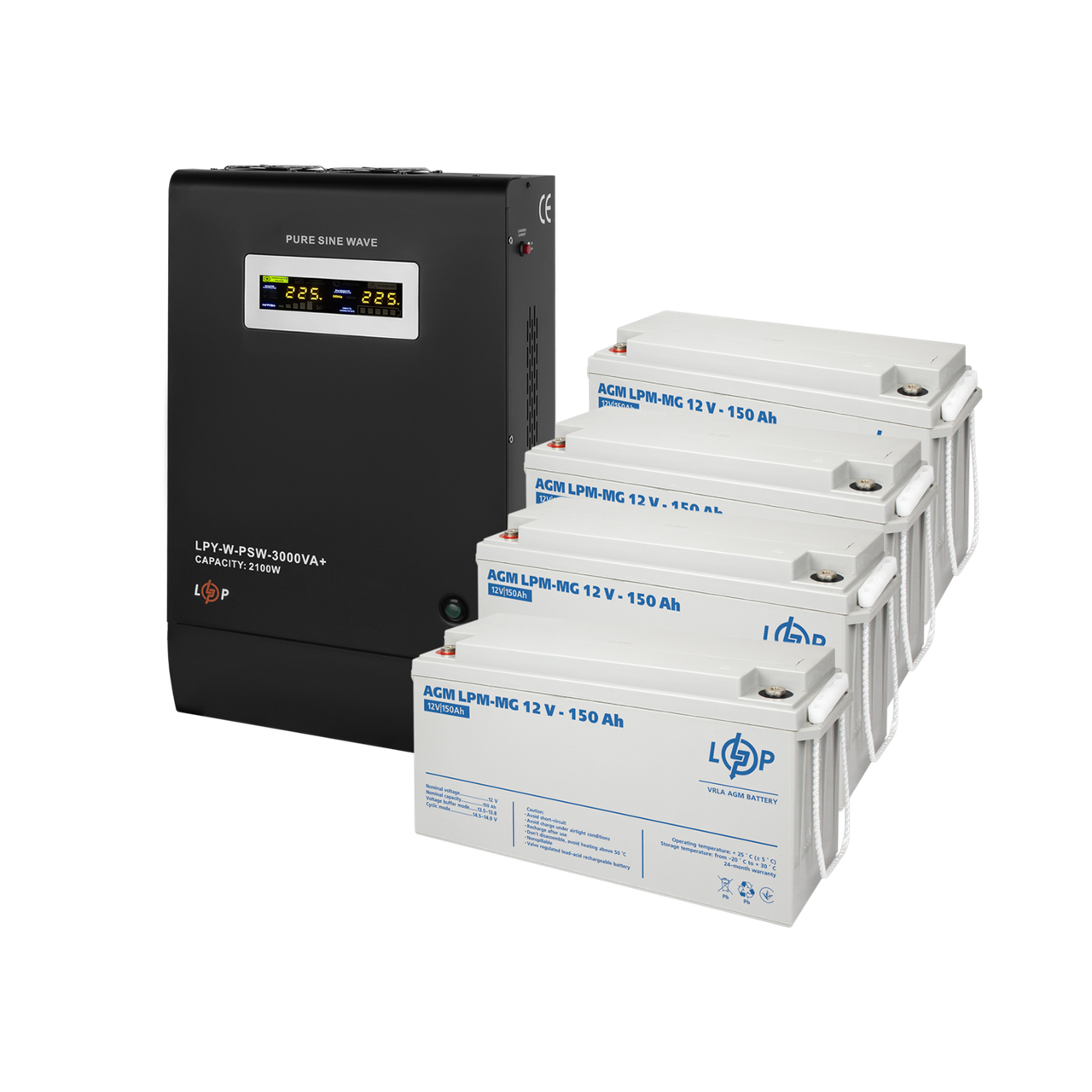 Комплект резервного питания LP (LogicPower) ИБП + мультигелевая батарея (UPS W3000 + АКБ MG 7200Wh) 1 Комплект резервного питания LP (LogicPower) ИБП + мультигелевая батарея (UPS W3000 + АКБ MG 7200Wh)