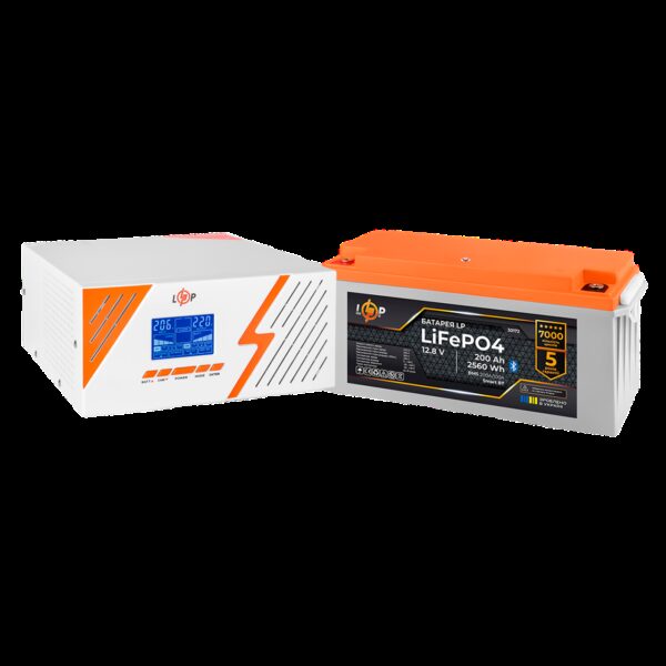 Комплект резервного питания LogicPower B1500 White + литиевая (LiFePO4) батарея 2560Wh