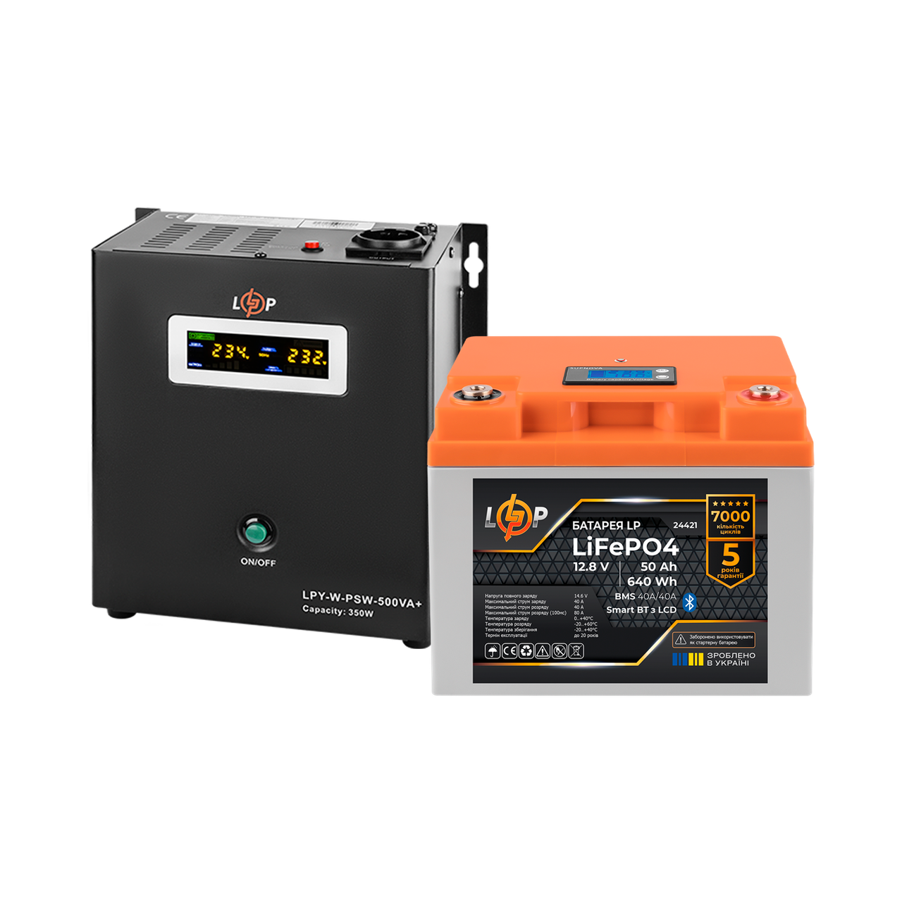 Комплект резервного питания LP(LogicPower) ИБП + литиевая (LiFePO4) батарея (UPS W500 + АКБ LiFePO4 640W) 1 Комплект резервного питания LP(LogicPower) ИБП + литиевая (LiFePO4) батарея (UPS W500 + АКБ LiFePO4 640W)