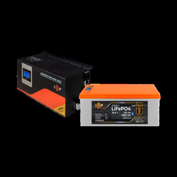 Комплект резервного питания LP(LogicPower) ИБП + литиевая (LiFePO4) батарея (UPS W3000 + АКБ LiFePO4 5888W)