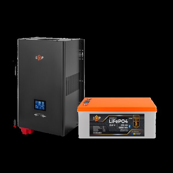Комплект резервного питания LP(LogicPower) ИБП + литиевая (LiFePO4) батарея (UPS W3600 + АКБ LiFePO4 5888W)