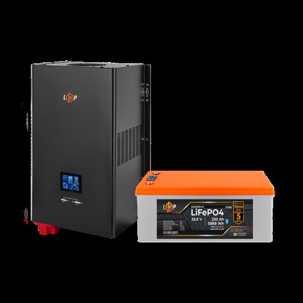 Комплект резервного питания LP(LogicPower) ИБП + литиевая (LiFePO4) батарея (UPS W3500 + АКБ LiFePO4 5888W)