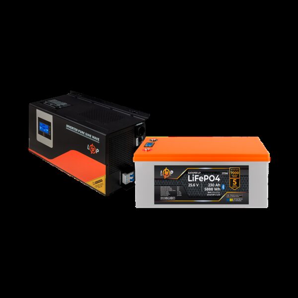 Комплект резервного питания LP(LogicPower) ИБП + литиевая (LiFePO4) батарея (UPS W4500 + АКБ LiFePO4 5888W)