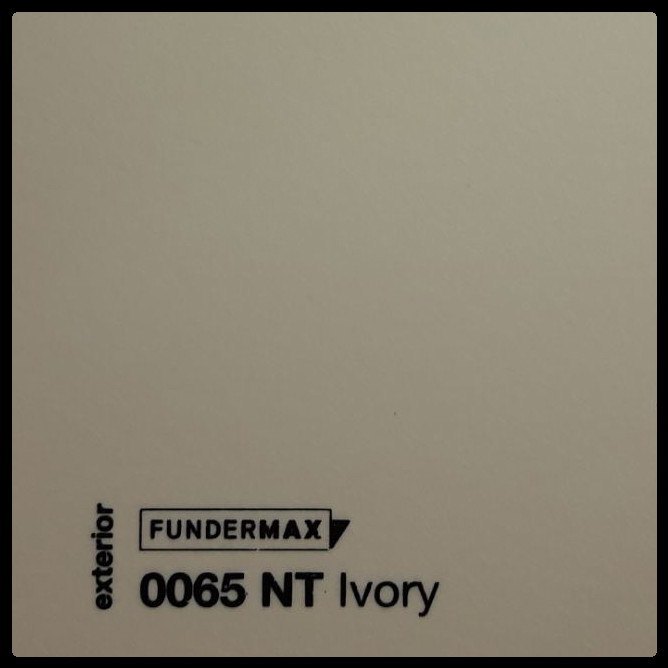 HPL панель 6 мм / ТМ - FUNDERMAX 0065 NT ( Ivory ) 1 HPL панель 6 мм / ТМ - FUNDERMAX 0065 NT ( Ivory )
