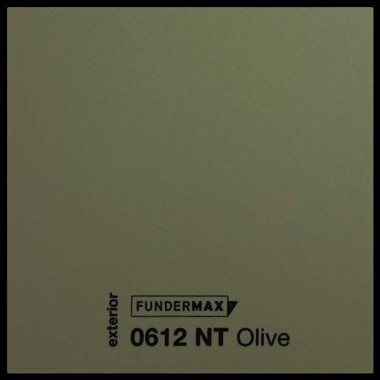 HPL панель 6 мм / ТМ - FUNDERMAX 0612 NT ( Olive ) 1 HPL панель 6 мм / ТМ - FUNDERMAX 0612 NT ( Olive )