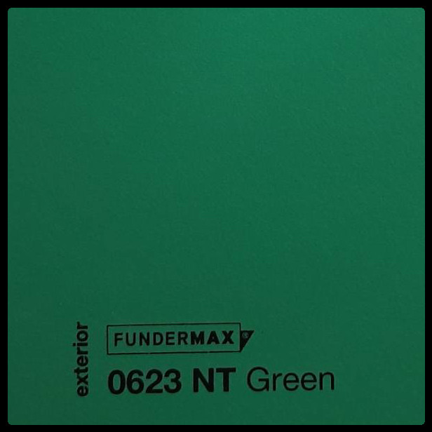 HPL панель 6 мм / ТМ - FUNDERMAX 0623 NT (Green) 1 HPL панель 6 мм / ТМ - FUNDERMAX 0623 NT (Green)