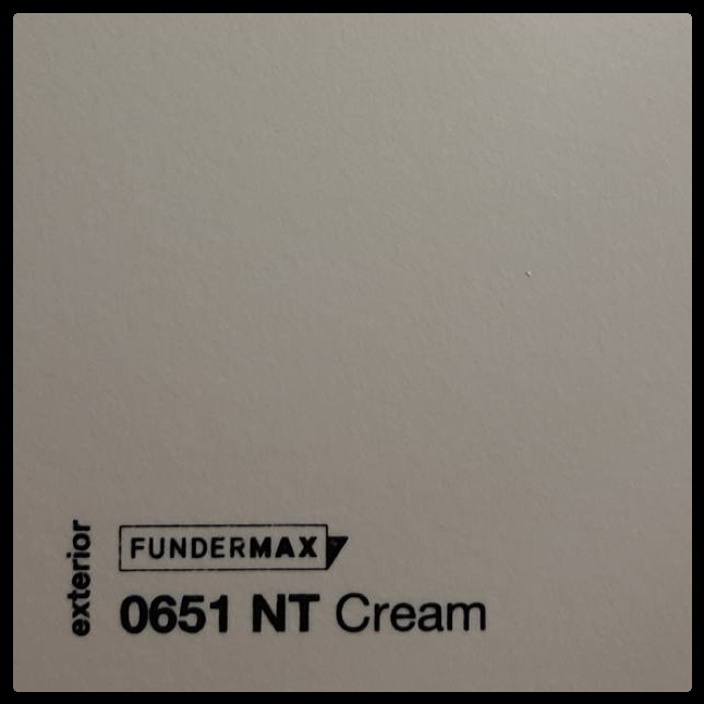 HPL панель 6 мм / ТМ - FUNDERMAX 0651 NT ( Cream ) 1 HPL панель 6 мм / ТМ - FUNDERMAX 0651 NT ( Cream )