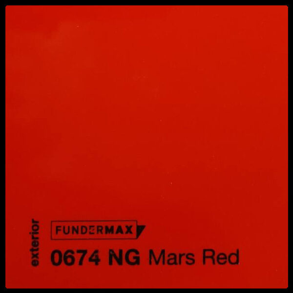 HPL панель 6 мм / ТМ - FUNDERMAX 0674 NT ( Mars Red )