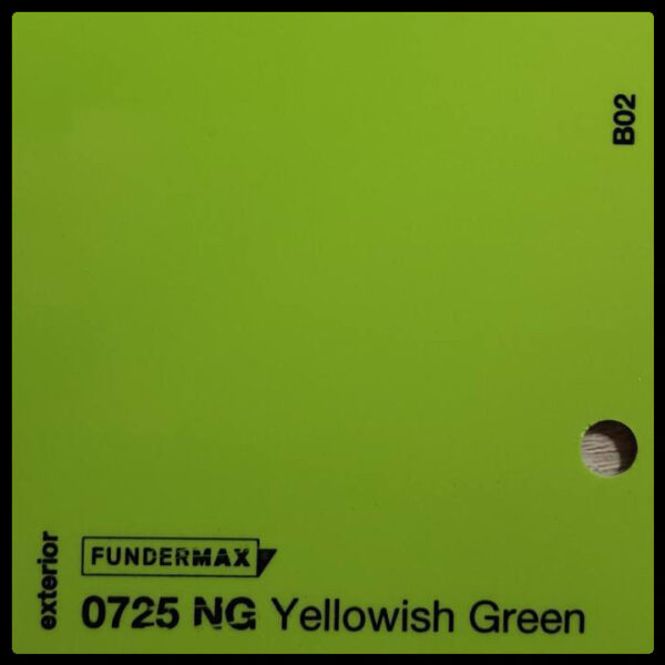 HPL панель 6 мм / ТМ - FUNDERMAX 0725 NT ( Yellowish Green )