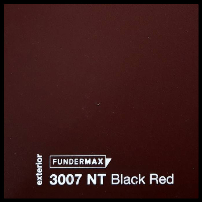 HPL панель 6 мм / ТМ - FUNDERMAX 3007 NT ( Black Red ) 1 HPL панель 6 мм / ТМ - FUNDERMAX 3007 NT ( Black Red )