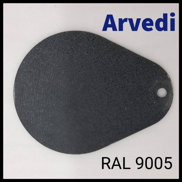 Рулонная сталь Arvedi Италия 0,45 мм RAL 9005 – гладкий лист с полимерным покрытием