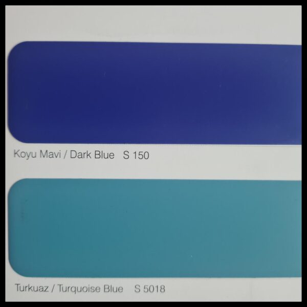 Алюминиевая композитная панель SARAY Aluface - FR S 5018 Turquoise Blue