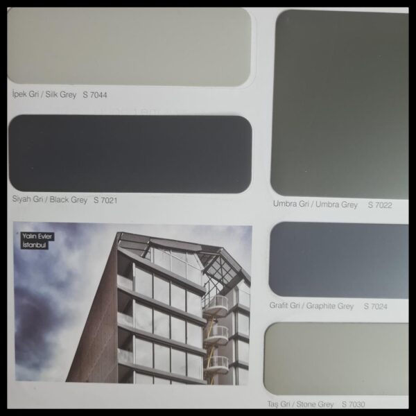 Алюминиевая композитная панель SARAY Aluface - FR S 7022 Umbra Grey