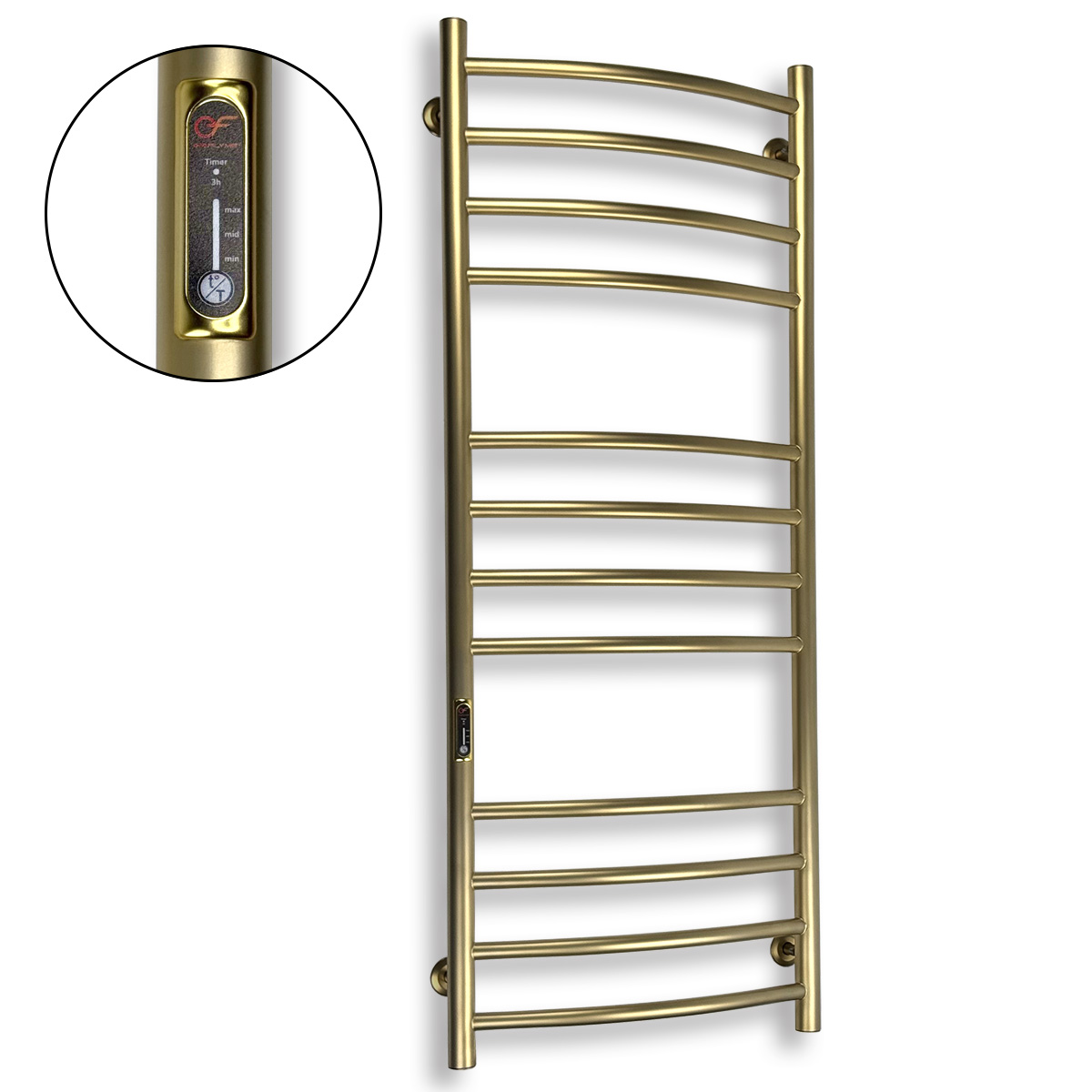 Рушникосушка золота матова EF Camelia L 1 Рушникосушка золота матова EF Camelia L