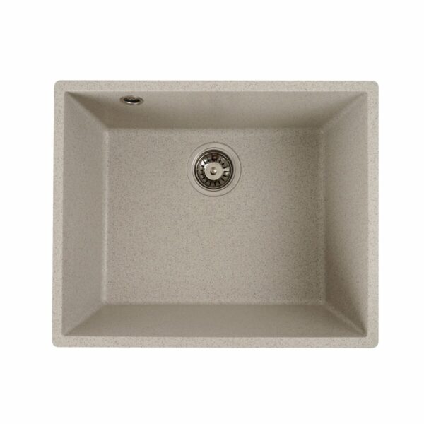 Гранітна мийка для кухні Platinum 5444 OASIS матова Топаз