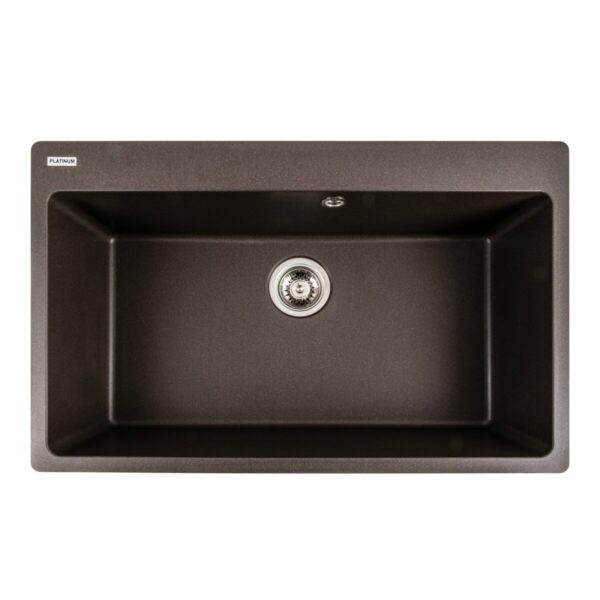 Гранітна мийка для кухні Platinum 7850 BOGEMA матова Темна скеля