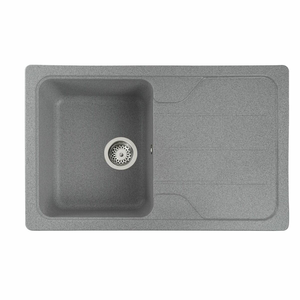 Гранітна мийка для кухні Platinum 7850 VERONA матова Сіра 1 Гранітна мийка для кухні Platinum 7850 VERONA матова Сіра