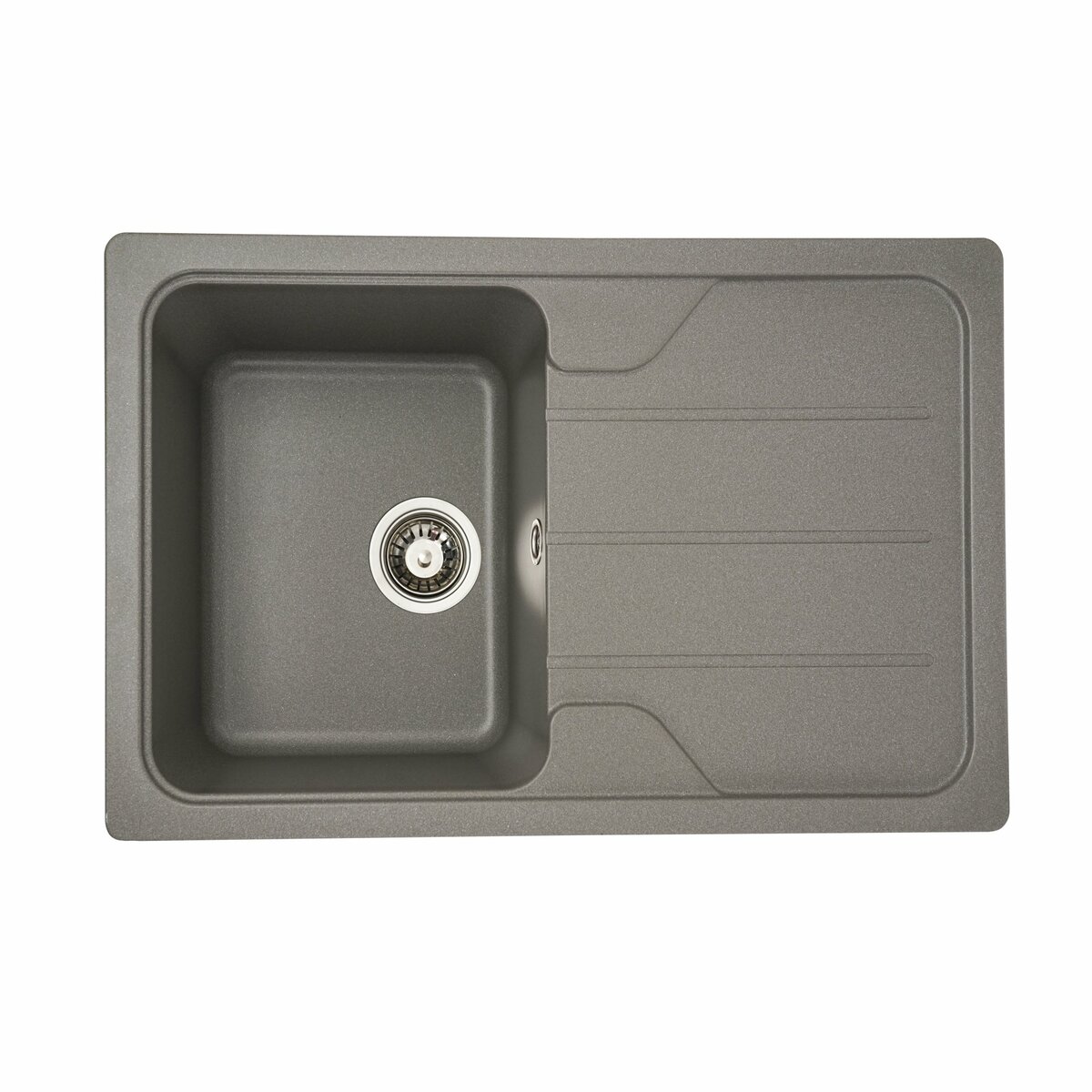 Гранітна мийка для кухні Platinum 7850 VERONA матова Сірий мусон 1 Гранітна мийка для кухні Platinum 7850 VERONA матова Сірий мусон