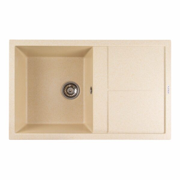 Гранітна мийка для кухні Platinum 7950 SELENA матова Пісок