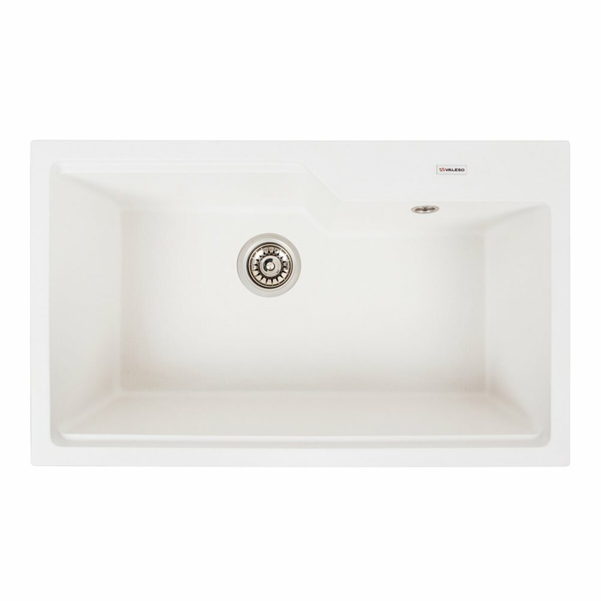 Кухонна мийка гранітна VALESO 7545 NIKA Білосніжний 1 Кухонна мийка гранітна VALESO 7545 NIKA Білосніжний