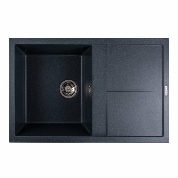 Гранітна мийка для кухні Platinum 7950 SELENA матова Антрацит