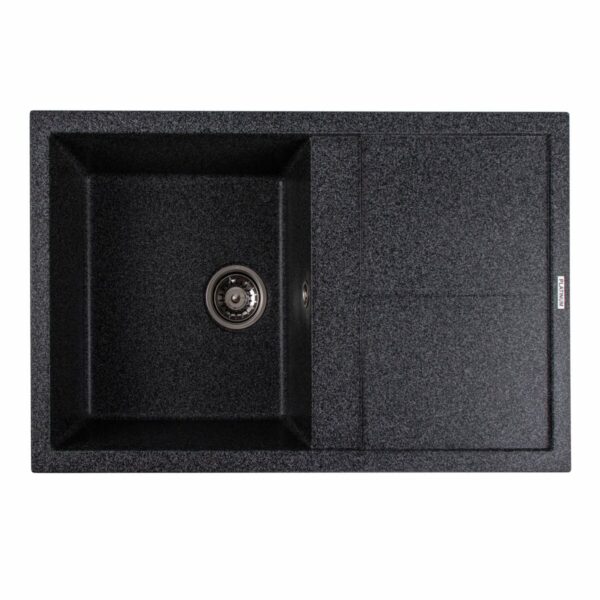 Гранітна мийка для кухні Platinum 7950 SELENA матова Графіт