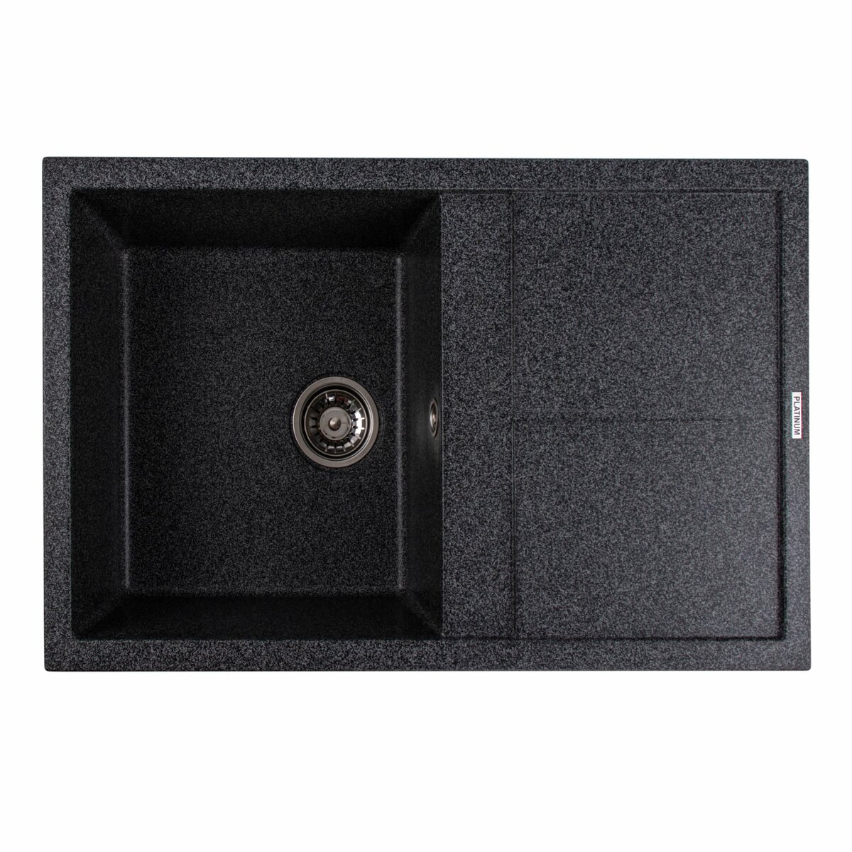 Гранітна мийка для кухні Platinum 7950 SELENA матова Графіт 1 Гранітна мийка для кухні Platinum 7950 SELENA матова Графіт
