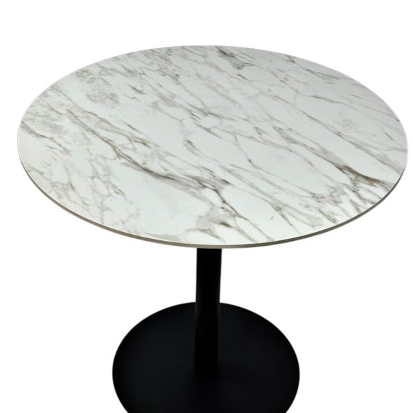 Керамічний кавовий стіл білий мармур