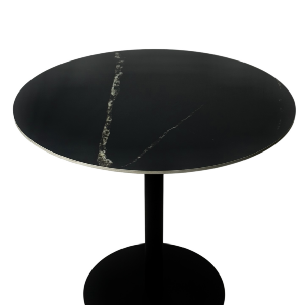 Керамічний кавовий стіл чорний мармур