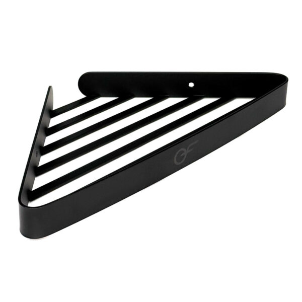 Полиця для ванної кімнати EF Aqua чорна кутова