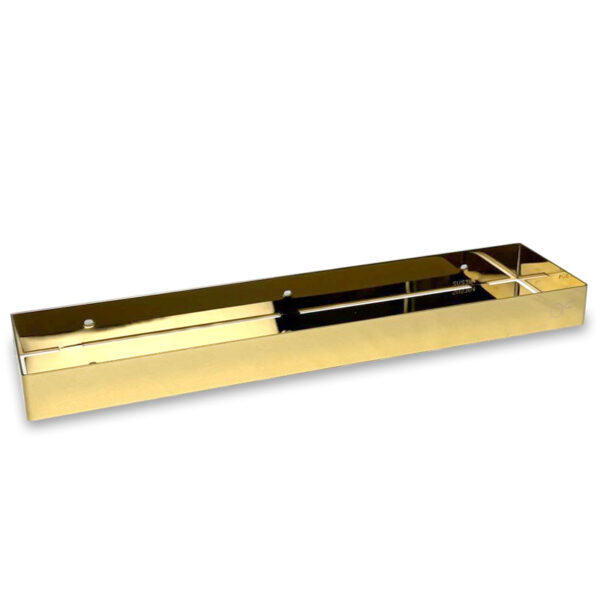 Полиця для ванної кімнати EF Quadro золота (50 см)