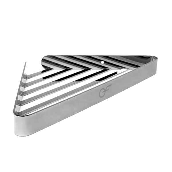 Полиця для ванної кімнати EF Aqua хромова кутова