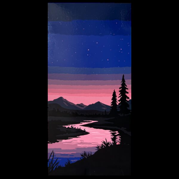 Металлокерамический дизайн-обогреватель UDEN-700 "Рожевий горизонт"