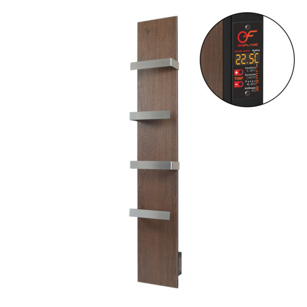 Керамічна панель рушникосушка FLYME 420T (4) темне дерево